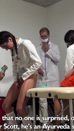 Students Katty West and Kate Rich Lose Vigilance During Routine Gynecological Examinations   Clip 1