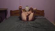 Hot masked masturbation session – Full video locked on OnlyFans