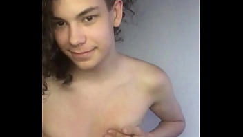 Jess plays with her growing tits