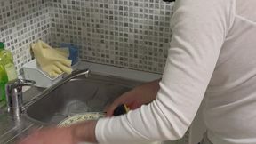 My slave as Human Dishwasher: On & Off