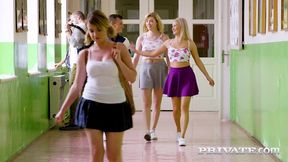 lesbian trio with anny aurora, cayla lyons and lady dee.