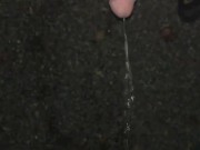 POV Teen pissing in Neighbors yard