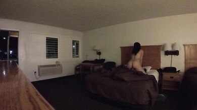 Dirty Talking Sex with Hotel Door Open After Wild Night