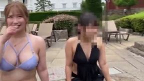 Sexy Plunging Poolside Encounter with a Curvy Bombshell and Unbelievable Chemistry!