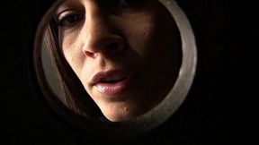 raylene gives deep throat glory hole blowjob to lee stone