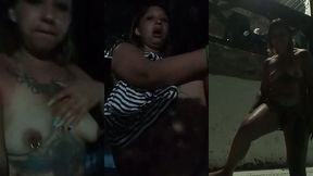 en la alberca del hotel