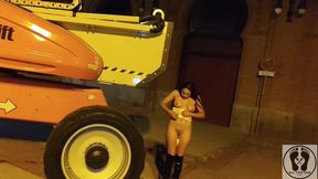 Crazy Latina Bitch Outdoor Public Naked Exhibitionism