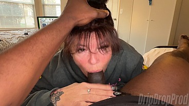 Gamer Granny Sucks Your Dick in Between Rounds! - Hollee Huntress Blows You & You Cum Everywhere!