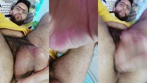 self fuck fucking my ass with my own cock and cumming inside me