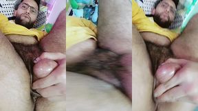 self fuck fucking my ass with my own cock and cumming inside me