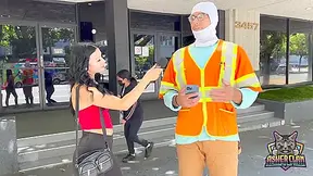 Asher C N Street Interviews In La - Bailey Blaze