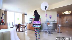 Insane passion for a bold transgender beauty
