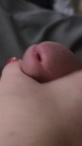 Milf gently teases hubby's cock then denies his orgasm.   Clip 1