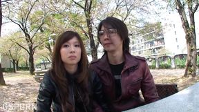 Real Japanese Girl Islay Fucking in Front at Cuckold Boyfriend