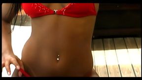 Our sexy brunette Latina wants to go up on deck and fuck - she'_s giving us attitude as she...