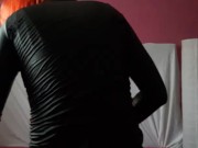 Sissy very tight ass virgin dry dildo in with NO lube!