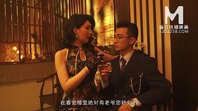 Elegant chinese dame is having a passionate fuck with a wealthy man