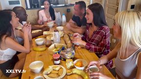Orgy in a mountain chalet