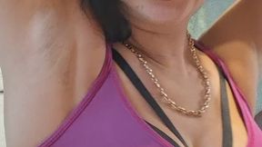 Smoking multiples and showing my armpit hair By Anna Sparkle