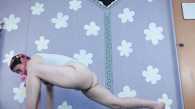 Yoga Workout Livestream Latina Flash Nip Slip