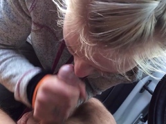 Blonde Amateur GF Blowjob With Cumshot