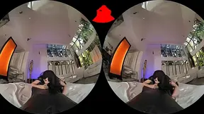Young anime VR stunner Reika Shimohira returns for a hot reverse cowgirl session