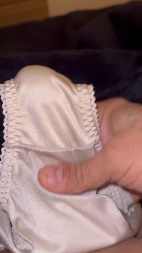 X Mother Inlaw Satin Pantie Cum