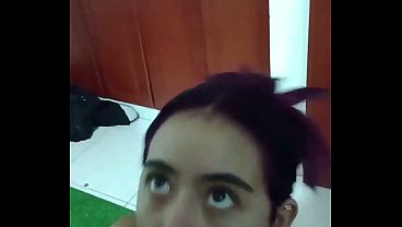 Latina step-sis plays truth or dare then sucks and rides stepbro's huge cock