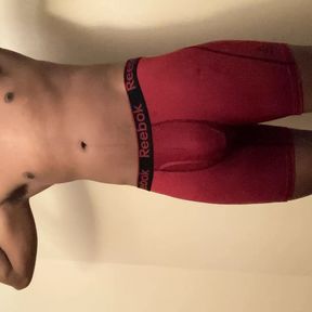 Watch Me Model My New Red Underwear For You !