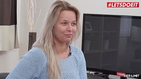 HERLIMIT - Nikky Dream - Big Tits Blonde Squirts Hard During Fingering&#x1F449; And Intense Anal&#x1F44C;
