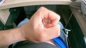 Fucking Off With A Haired Cock And Ejaculating