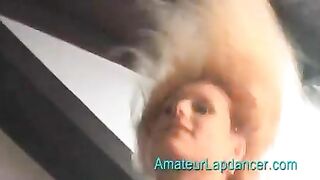 AMATEUR LAPDANCER - Busty bitch goes wild