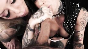 ”Sexy babes can't get enough of his big cock”