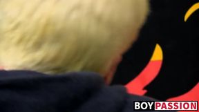 Young twink ass railed with hairy dick and loving it