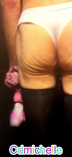 Cdmichelle Trying on Tiny Panties Crochless Panties