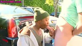 Black Bottom Seduced And Smashed In Ass Outdoor By White Gay