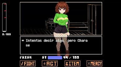 Chara won't let me leave until I drown her tight pussy in cum