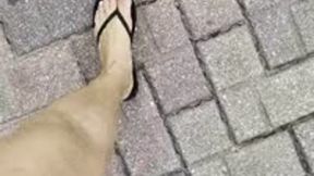 Flip flop walk about Hollywood beach