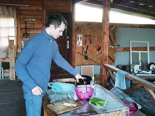 Шампеньоны гриль