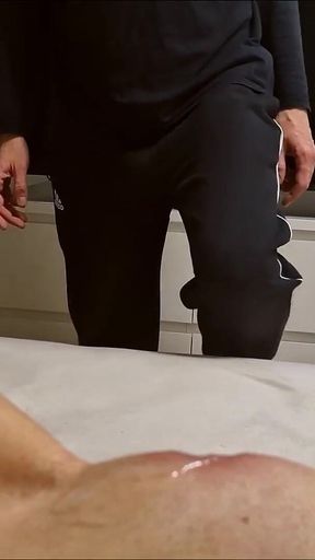 Cuckold Creampie Cleanup After Wife Fucks with Lover