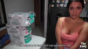 Neighbor Drops By to Help Clean and Ends Up Asking for a Relaxing Massage!