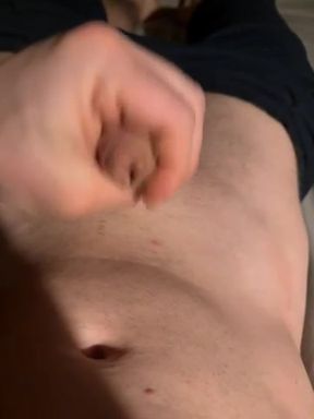 Horny jerked off in the morning