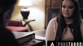 Pervy Priest Makes Gia Paige Fuck for Forgiveness in Creepy Confessional