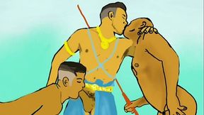 Threesome Cartoon