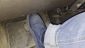 Going home in mini blue uggs