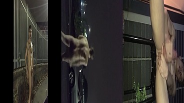 Se exibindo pelado na rua, masturbando e se mostrando para os carros que passam com risco de flagra.