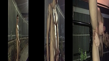 Se exibindo pelado na rua, masturbando e se mostrando para os carros que passam com risco de flagra.
