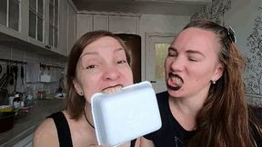 Two sexy vampires bite you