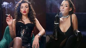Ksenia & Lexi chainsmoking ladies