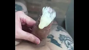 CONDOM FULL OF SEMEN - WOULD YOU DRINK THIS MILK?